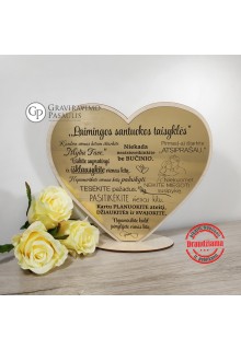 Širdelė  "Laimingos santuokos taisyklės"